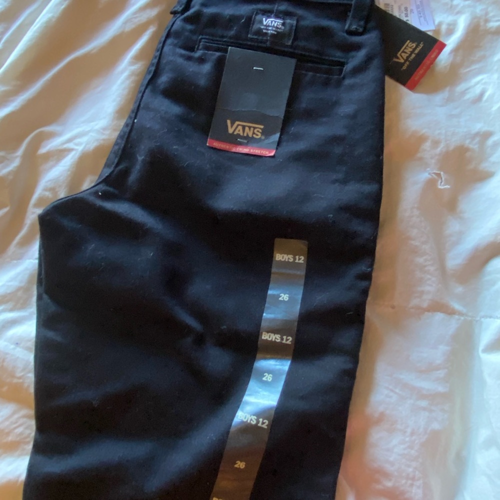 Vans Black and White Boys Pants